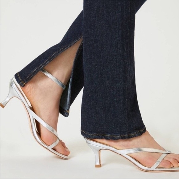 👖 Anthropologie Pilcro Medium to Dark Wash Denim Split Leg Jeans 32” Waist - Picture 3 of 15